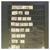 Great Britain Stamps #101 group of 80, cancellatio