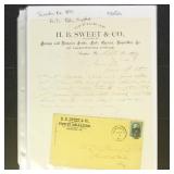 US Postal History Group of 10 Illustrated Advertis