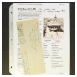 US Naval Covers with information about each ship,