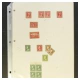 US Stamps Mint Early 20th Century Collection, most