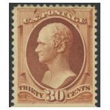 US Stamps #217 Mint LH with a horizontal crease CV