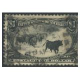 US Stamps #292 Used with creases and thins CV $675