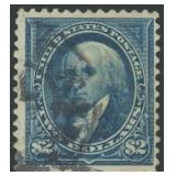 US Stamps #277 Used $2 Madison CV $400