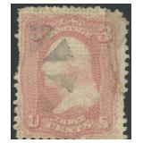 US Stamps #79 Used with perf faults & repair at up