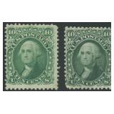 US Stamps #68 Mint NG/Regummed Color Shades with F