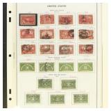 US Stamps Back of Book Collection on Scott pages,