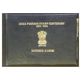 India Stamp Centennial Album (1956) contains color