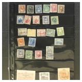 Hawaii Stamps Mint & Used on 2 pages in mixed cond