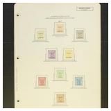 AMG Occupation Stamps on pages, mint hinged collec