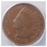 US Coins 1894/94 FS-301 RPD Snow-1 Indian Head Cen