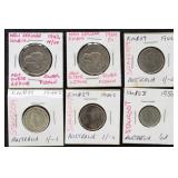 New Zealand & Australia Silver Coins 3+ Ounces of