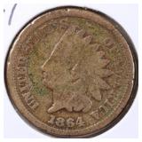 US Coins 1864 CN Indian Head Cent, circulated