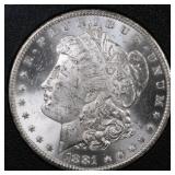 US Coins 1881-CC Morgan Silver Dollar GSA Hoard Gr