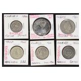 Worldwide Silver Coins 3.3+ Ounces in 24 coins wit