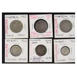 Worldwide Silver Coins 2.6+ Ounces in 12 coins wit