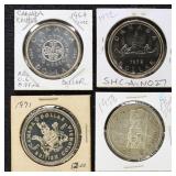 Canada 12 Silver Dollar Coins in dealer flips with