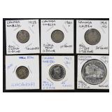 Canada Silver Coins in dealer flips with identific