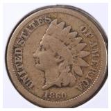 US Coins 1860 Indian Head Cent, circulated