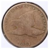US Coins 1857 Flying Eagle Cent, circulated
