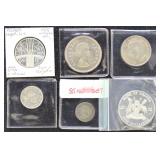 Worldwide Silver Coins with varying Silver content