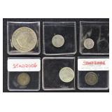 African Country Silver Coins, 12 coins of varying