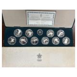 Canada Silver Proof Coins 10 $20 Calgary 1988 Olym