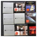 Canada Silver Dollars Group of 9 1992-2002 issues