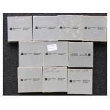 Canada Silver Dollars Group of 10 1980s issues in