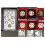Canada Silver Dollars Group of 10 1980s issues in