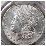 US Coins 1899 Morgan Silver Dollar Graded AU Detai