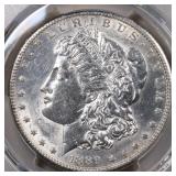 US Coins 1889-S Morgan Silver Dollar Graded AU Det