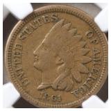 US Coins 1861 Indian Head Cent Graded VF30 by NGC