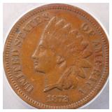 US Coins 1872 Indian Head Cent Graded VF35 by ANAC