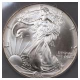 US Coins 1995 Silver Eagle Graded MS69 by ICG