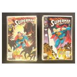 Action Comics #677//714 30+ Issues in Bags in Boar
