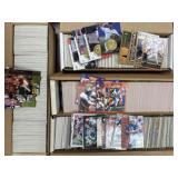 5,000+ Football Cards in 9 long boxes, wide variet