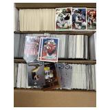 5,000+ Football Cards in 9 long boxes, wide variet
