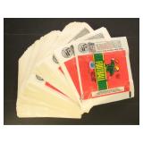 1980 Topps Football Wrappers Group of 350+, all fo