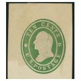 US Stamps Cut Square #U32 Mint with creases and to