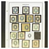 US Cut Squares 1887-1916 Mint collection on pages,
