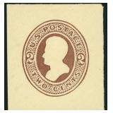 US Stamps Cut Square #U133 Mint with hinge remnant