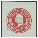 US Stamps Cut Square #U457a Mint with Crowe certif