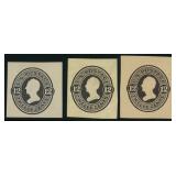 US Stamps Cut Squares #U93-U95 Mint complete set o