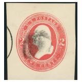 US Stamps Cut Square #U247 Used with PSE certifica