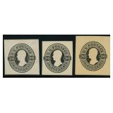 US Stamps Cut Squares #U102-U104 Mint complete set