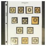 US Stamps Cut Squares #U46-W57 Mint complete set o