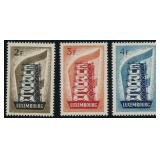 Luxembourg Stamps #318-320 Mint NH Europa CV $155