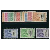 Tristan da Cunha Stamps #28-41 Mint LH Fish comple