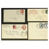 US Stamps 4 Covers incl lovely 1875 Hygenic Hotel