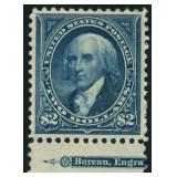 US Stamps #277 Mint HR with small thins CV $900